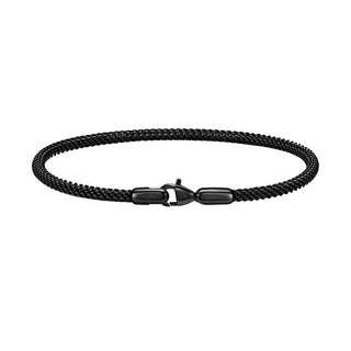 Daniel Wellington DW0040069 Bracciale in Acciaio Nero a Rete 19,5 cm — Bracciale