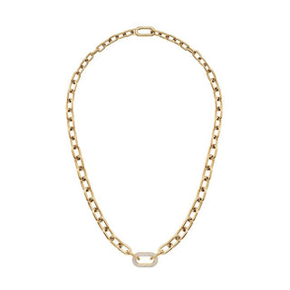 Daniel wellington قلادة كريستال ذهبية فاخرة مرصعة بالكريستال DW00400589