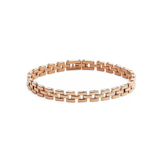 Daniel wellington سوار برونزي أنيق مصنوع من الفولاذ بثلاث حلقات DW004009 - الطول: 17.5 سم