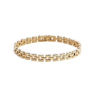 Daniel wellington سوار أنيق من الفولاذ الذهبي بثلاث حلقات DW0040098 - الطول: 18.5 سم