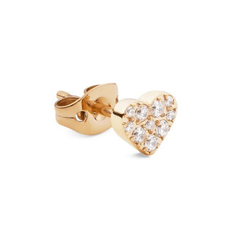 Daniel wellington قرط ذهبي على شكل قلب مع كريستالات DW00400868