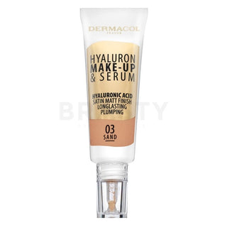 Dermacol 메이크업 및 세럼 2 in 1 (히알루론산) 25g - 색상: 03 샌드