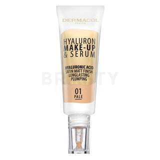 Dermacol 메이크업 및 세럼 2 in 1 (히알루론산) 25g - 색상: 01 옅은색