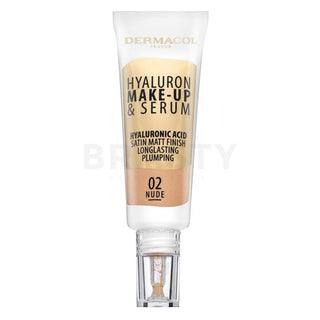 Dermacol 메이크업 및 세럼 2 in 1 (히알루론산) 25g - 색상: 02 누드