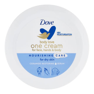 Dove Ravitseva kasvo- ja vartalovoide kuivalle iholle Body Love 250 ml