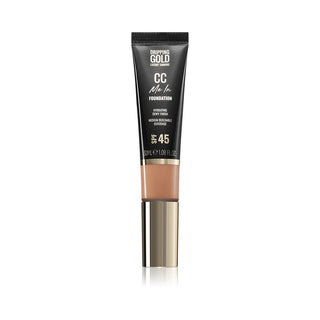 Dripping gold مي إن مكياج مرطب خفيف الوزن وكريم سي سي بعامل حماية من الشمس 45 (كريم أساس سي سي) 32 مل - اللون: 5.5 بني فاتح