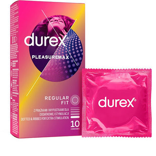 Durex 플레저맥스 레귤러 핏 콘돔 - 종류: 3개