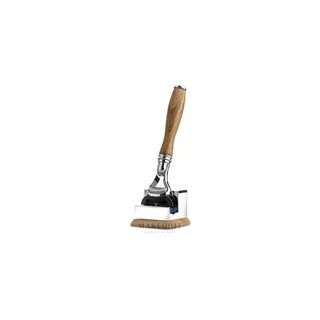Carthusia Fusion Razor in Steel and Olive Wood