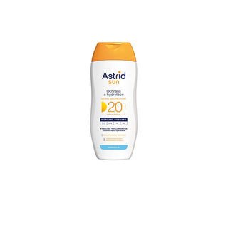 Astrid Brun utan sol-mjölk med högt UV-skydd SPF 20 200 ml