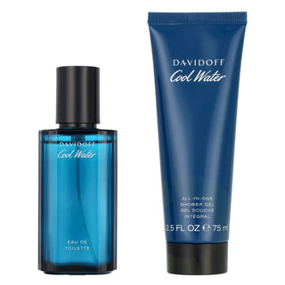 Davidoff مجموعة الصناديق Davidoff كول ووتر للرجال أو دو تواليت 40 مل مع جل استحمام 75 مل