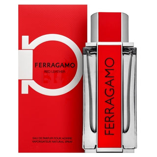 Ferragamo Eau De Parfum Couro Vermelho Para Homens 100 Ml