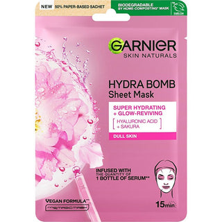 Garnier SkinActive Bomb (Sakura) - Hydrating Face Mask - 1.0k