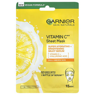 Garnier Skin Naturals Masque Tissu Vitamine C Éclat et Hydratant 28g 