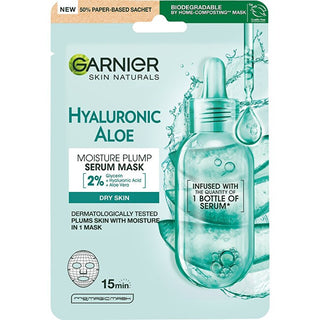 Garnier Hyaluronsyra Aloe Vera Tissue - Ansiktsmask med aloe vera-vävnad - 28,0 g