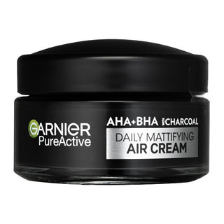Garnier Creme Matificante Diário Pure Active AHA + BHA Carvão - 50ml