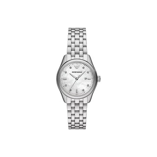 Emporio Armani AR11614 Herreur Stål Læder Elegante 