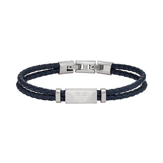 Emporio armani Bransoletka skórzana modna EGS2995040