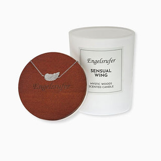 Engelsrufer 35 Hour Scented Candle with Angel Wing Steel Bracelet ERJC-ERBLILWING