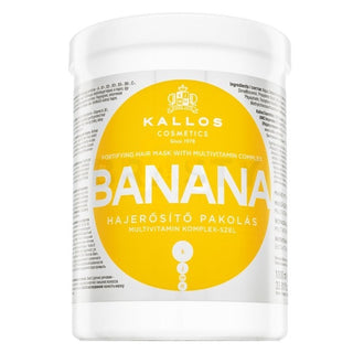 Kallos Maschera Capelli Fortificante Banana 1000 ml — Maschera per capelli