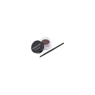 Makeup Revolution Πομάδα φρυδιών με σκούρο καφέ πινέλο διπλής άκρης