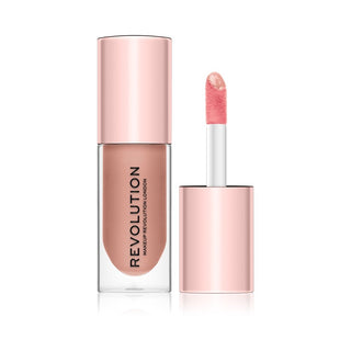 Makeup Revolution Pout Bomb Lip Gloss για όγκο με έντονη λάμψη και χρώμα καραμέλας 4,6 μλ