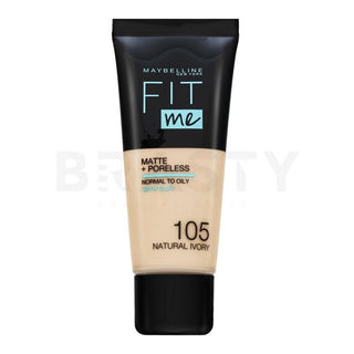 Maybelline Fit Me Mattierende und Glättende Foundation 30ml - Farbton 105 Natürliches Elfenbein 