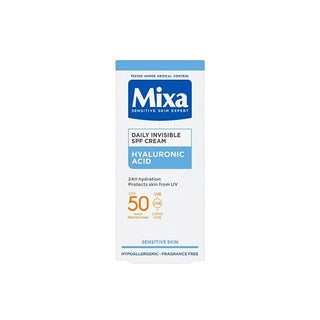 Mixa Invisible Daily SPF Cream SPF 50 - Skin Moisturizer - 50ml