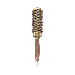 Olivia Garden Expert Blowout Shine Spazzola Rotonda Ondulata Oro Marrone 45 mm — Spazzola rotonda