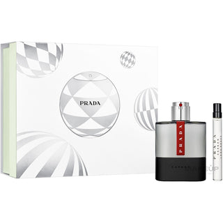 Prada Luna Rossa Carbon zestaw upominkowy EDT 100 ml miniatura EDT 10 ml