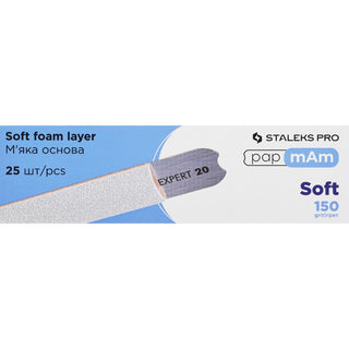 Staleks PapmAm Disposable Lime Expert 20 Grit 150 White - Náhradní brusný papír s pěnou 25 ks