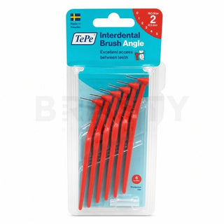 Tepe Brossette interdentaire coudée (6 pièces) 0,5 mm rouge -