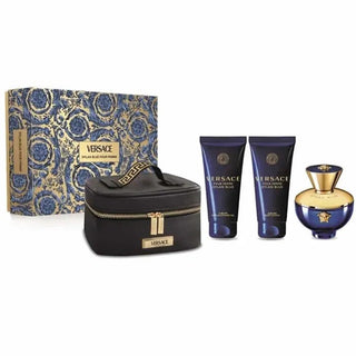 Versace Dylan Blue 女士香水礼盒装 含100ml香水、100ml身体乳、100ml沐浴露及化妆包 