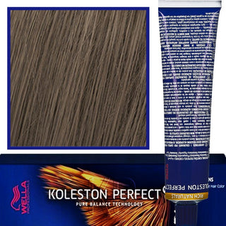 Wella Koleston Perfect Me οξειδωτικό 60 ml + βαφή μαλλιών 60 ml 7/18