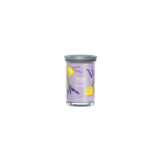 Yankee Candle Signature Limone con Lavanda 340 g — Candela in Bicchiere