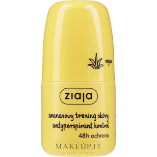Ziaja Roll-on Ananas - Anti-transpirant à l'ananas et à la caféine - 60 ml
