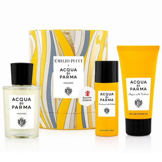 Zestaw Acqua di Parma Blu Mediterraneo Arancia di Capri Eau De Toilette Unisex 75 ml z balsamem do ciała i żelem pod prysznic 