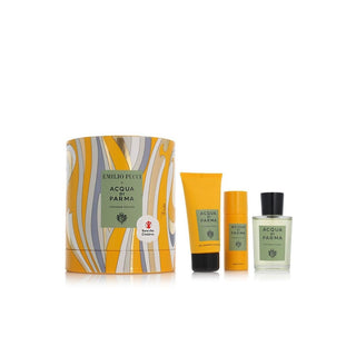 Herren-Set Acqua di Parma Colonia Futura Eau de Cologne 100 ml mit 2-in-1 Shampoo & Duschgel und Anti-Schweiß Deospray 