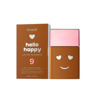 Benefit, Hello Happy Soft Blur, Matt Finish, Flytande Foundation, 09 Deep Neutral SPF 15 30 ml