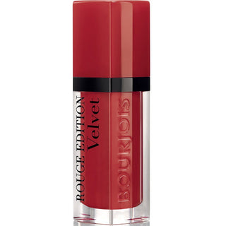 Bourjois, Rouge Edition Velvet，聚二甲基硅氧烷，哑光，液体唇膏，01，Personne Ne Rouge，7.7 毫升