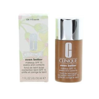 Clinique Even Better – Parabenfreie, feuchtigkeitsspendende Flüssiggrundierung CN 113 Sepia, LSF 15, 30 ml