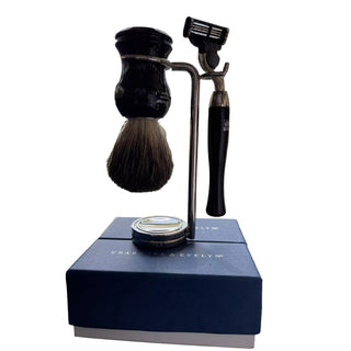 Crabtree & Evelyn Set rasoio da barba 5 lame + pennello da barba — Set barba