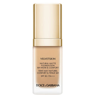 Dolce & Gabbana 벨벳스킨 내추럴 매트 파운데이션 16H-웨어 & 컴포트 SPF 30 / PA+++ 355 - 시나몬 (30ml)