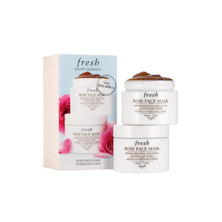 Fresh Rose Maschera Crema Lenitiva e Tonificante Viso Set Duo 100 ml — Maschera Viso