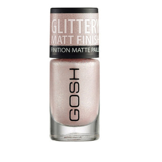 Gosh Smalto Finitura Opaca Glitterata 06 Rosa Morbido 8 ml — Smalto per unghie