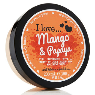 I Love Mango & Papaya 200 ml — Burro corpo