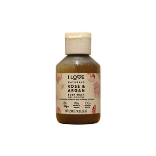 I Love Naturals Collection Vegan Ενυδατικό Αφρόλουτρο με Τριαντάφυλλο & Αργκάν για Όλους τους Τύπους Δέρματος 125ml