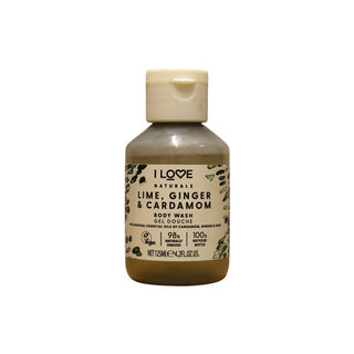 Feuchtigkeitsspendendes Duschgel Ingwer und Kardamom Vegan I Love Naturals 125 ml 