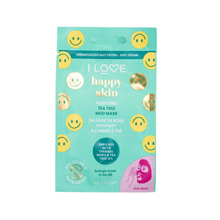 Reinigende Stoffmaske I Love Happy Skin für das Gesicht 10 ml