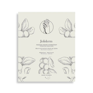 Conjunto dúo Joliderm Joliderm Mascarilla de manos hidratante y suavizante de manteca de karité y aceite de coco 2 piezas 2