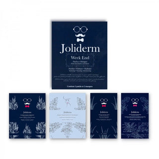 Conjunto de fin de semana Joliderm: Mascarilla de tejido y parche de tratamiento local para el rostro